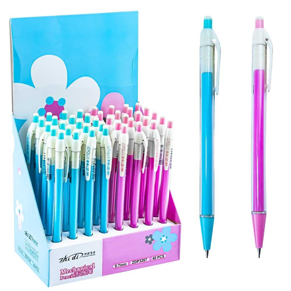 Creion mecanic, grosime 0.7 mm, radiera in capat, material plastic - imagine 4